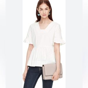 Kate spade flutter sleeve top